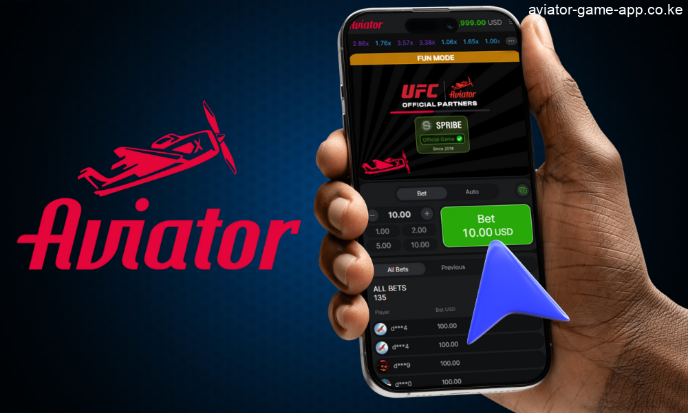 Launch the Aviator app and start playing